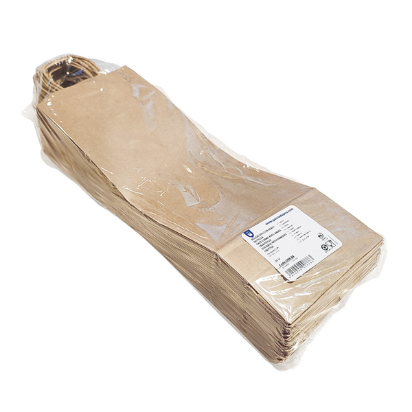 SACS CABAS AVEC ANSES 1 BOUTEILLE  100 G/M2 14+8x40 CM NATUREL KRAFT (250 UNITÉ)