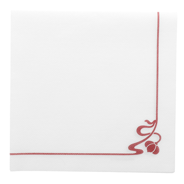 SERVIETTES "ROUGE"  45 G/M2 40x40 CM BLANC AIRLAID (700 UNITÉ) - Garcia de Pou