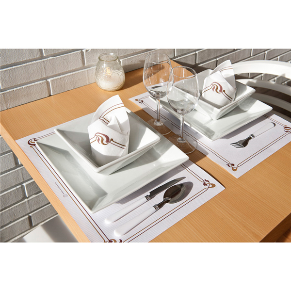 SETS DE TABLE MARRON " OCRE "MAXIM" 48 G/M2 31x43 CM BLANC CELLULOSE (2000 UNITÉ) - Garcia de Pou