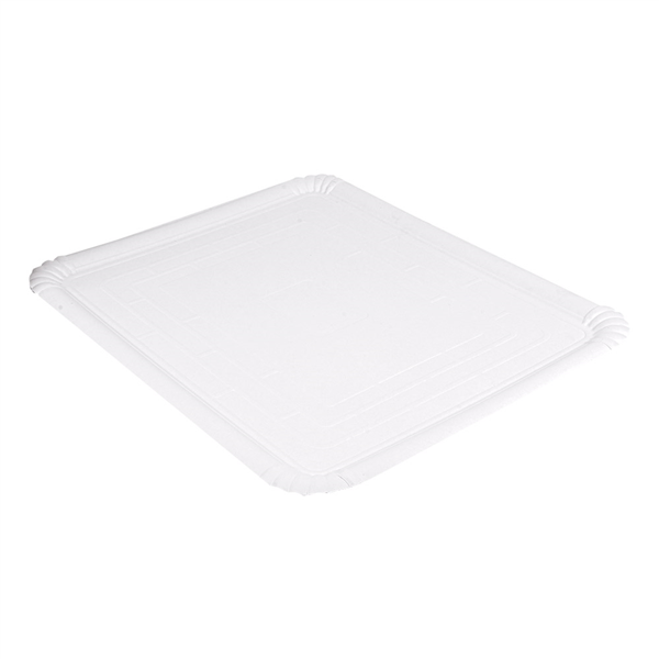 PLATEAUX PÂTISSERIE - MOYENS  1270 G/M2 40x50 CM BLANC CARTON (25 UNITÉ) - Garcia de Pou