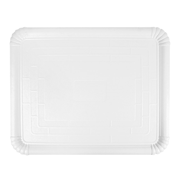 PLATEAUX PÂTISSERIE - MOYENS  1270 G/M2 40x50 CM BLANC CARTON (25 UNITÉ) - Garcia de Pou