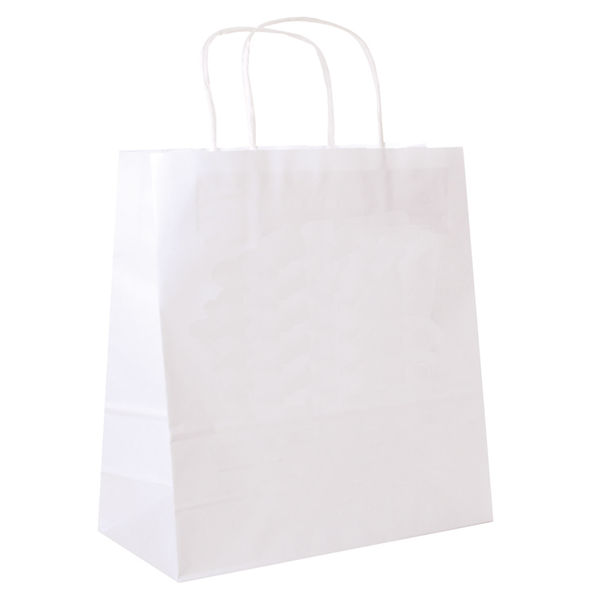 SACS SOS AVEC ANSES  90 G/M2 32+16x31 CM BLANC CELLULOSE (250 UNITÉ) - Garcia de Pou