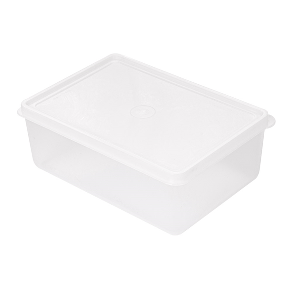 RÉCIPIENT ALIMENTS + COUVERCLE INCORPORÉ 1000 ML 18x12,8x6,5 CM BLANC PP (1 UNITÉ) - Garcia de Pou