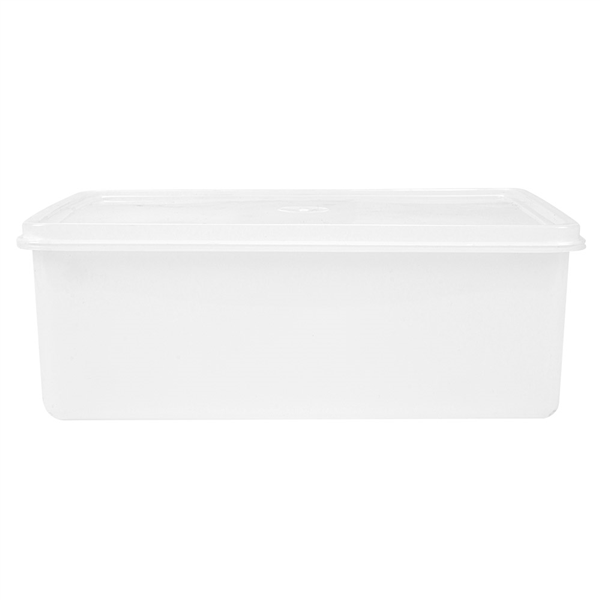 RÉCIPIENT ALIMENTS + COUVERCLE INCORPORÉ 1450 ML 20,5x14x7,4 CM BLANC PP (1 UNITÉ) - Garcia de Pou