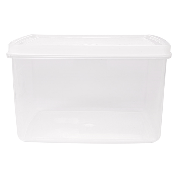 RÉCIPIENT ALIMENTS + COUVERCLE INCORPORÉ 2500 ML 18,5x18,5x11 CM BLANC PP (1 UNITÉ) - Garcia de Pou