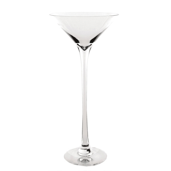 DÉCORATION GÉANTE - COUPE MARTINI  Ø 31x80 CM TRANSPARENT VERRE (1 UNITÉ) - Garcia de Pou