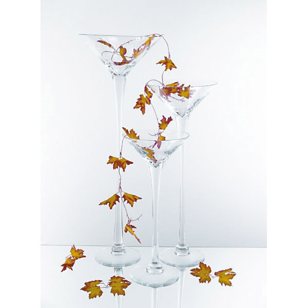 DÉCORATION GÉANTE - COUPE MARTINI  Ø 31x80 CM TRANSPARENT VERRE (1 UNITÉ) - Garcia de Pou