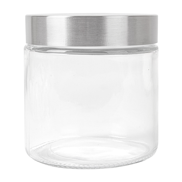 POT STOCKAGE CYLINDRIQUE 830 ML Ø 11,2x12 CM TRANSPARENT VERRE (12 UNITÉ) - Garcia de Pou