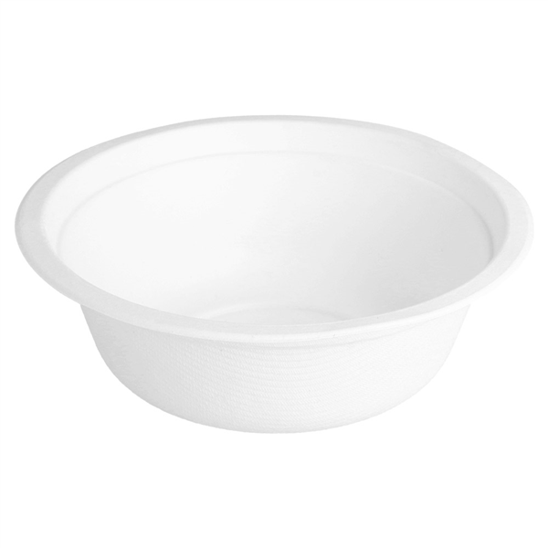 BOLS "BIONIC" 350 ML Ø 13,5x4,6 CM BLANC BAGASSE (1200 UNITÉ) - Garcia de Pou