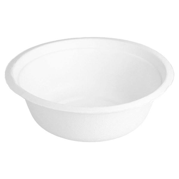 BOLS "BIONIC" 500 ML Ø 15,5x5,4 CM BLANC BAGASSE (600 UNITÉ) - Garcia de Pou