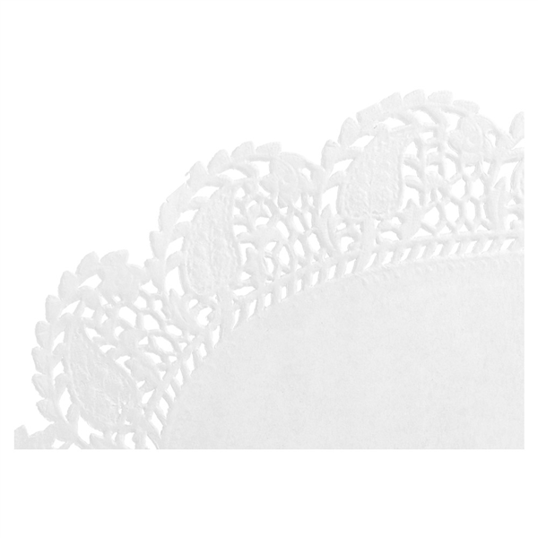 DENTELLE OVALE AJOURÉE  53 G/M2 22x16 CM BLANC PAPIER (250 UNITÉ) - Garcia de Pou