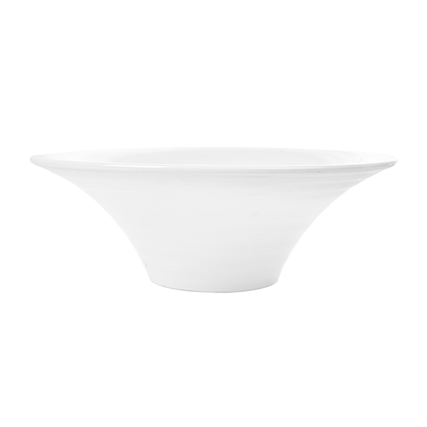 BOLS STRIÉS 500 ML Ø 20,4x7,3 CM BLANC PORCELAINE (4 UNITÉ) - Garcia de Pou