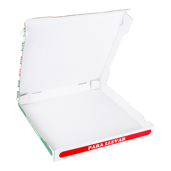 BOÎTES PIZZA MICROCANNELURE  348 G/M2 36x36x4 CM BLANC CARTON (100 UNITÉ) - Garcia de Pou