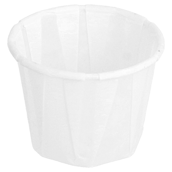 POTS TRAITEUR PLISSÉ 22 ML (0,7 oz) 80 G/M2 Ø3,8/2,6x2,8 CM BLANC PARCH.INGRAISSABLE (250 UNITÉ) - Garcia de Pou