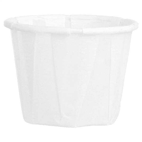 POTS TRAITEUR PLISSÉ 22 ML (0,7 oz) 80 G/M2 Ø3,8/2,6x2,8 CM BLANC PARCH.INGRAISSABLE (250 UNITÉ) - Garcia de Pou