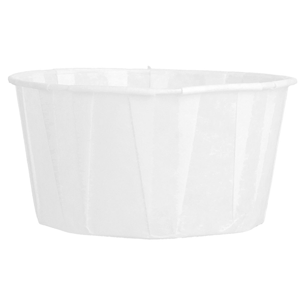 POTS PAPIER PLISSÉ 165 ML (5,5 oz) 80 G/M2 Ø8/6x4,3 CM BLANC PARCH.INGRAISSABLE (250 UNITÉ) - Garcia de Pou