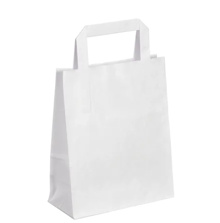 Sac Papier Blanc personnalisé 22x10x28cm -70grs