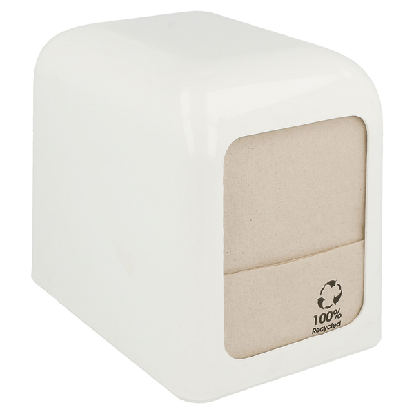 DISTRIBUTEUR POUR 100 SERVIETTES MINI SERVIS  15x10x12,5 CM BLANC ABS (12 UNITÉ) - Garcia de Pou