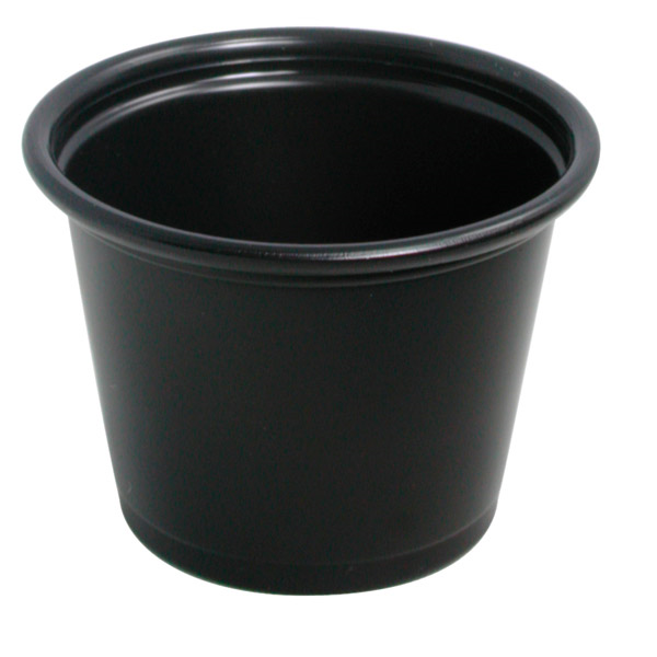 PETITS POTS 30 ML Ø4,5x3,3 CM NOIR PP (2500 UNITÉ) - Garcia de Pou