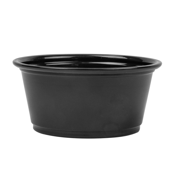 PETITS POTS MICRO-ONDABLES 100 ML Ø7,4x3,5 CM NOIR PP (2500 UNITÉ) - Garcia de Pou