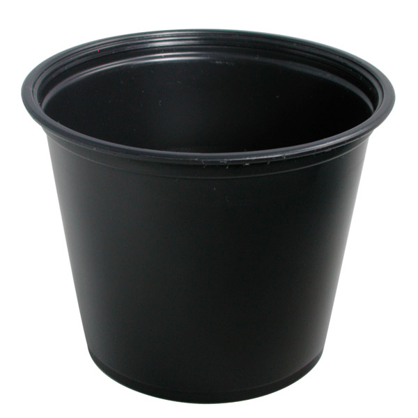 PETITS POTS MICRO-ONDABLES 165 ML Ø7,4x6 CM NOIR PP (2500 UNITÉ) - Garcia de Pou