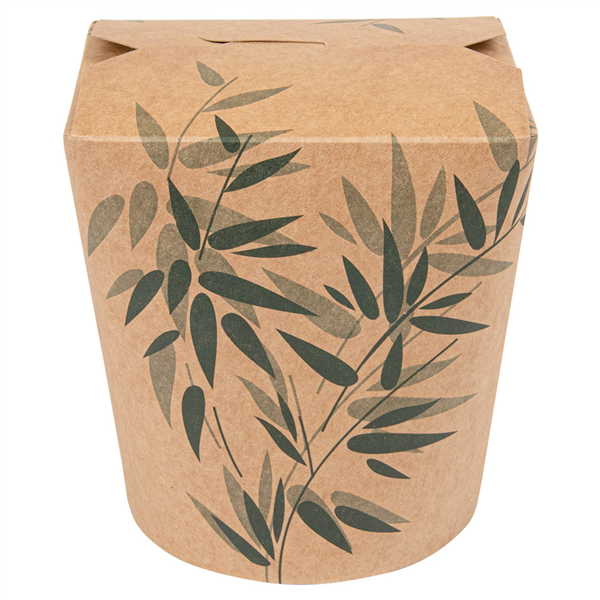 RÉCIPIENTS MULTIUSAGES MICRO-ONDABLES "FEEL GREEN" 960 ML 275 + 25 PE G/M2 Ø9x10,8 CM MARRON CARTON (50 UNITÉ) - Garcia de Pou