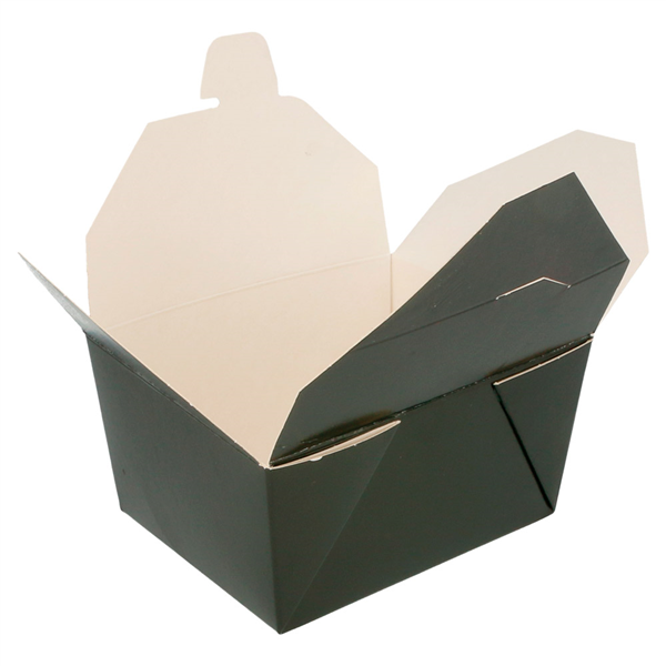 BOÎTES AMÉRICAINES MICRO-ONDABLES 780 ML 275 G/M2+PP 11,2x9x6,4 CM NOIR CARTON (50 UNITÉ) - Garcia de Pou