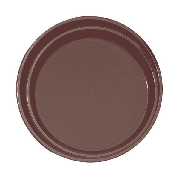 PLATEAU ANTI-DÉRAPANT ROND  Ø 35,5 CM MARRON PP (1 UNITÉ) - Garcia de Pou