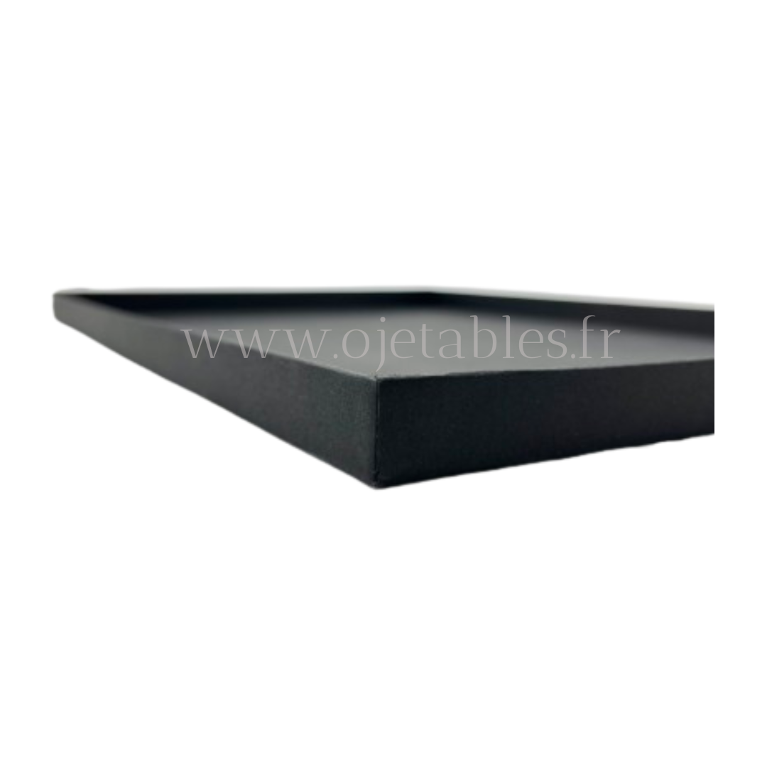 Plateau Repas Lux ravier bio 3 CUBIK blanc "SF" (a bords droits)