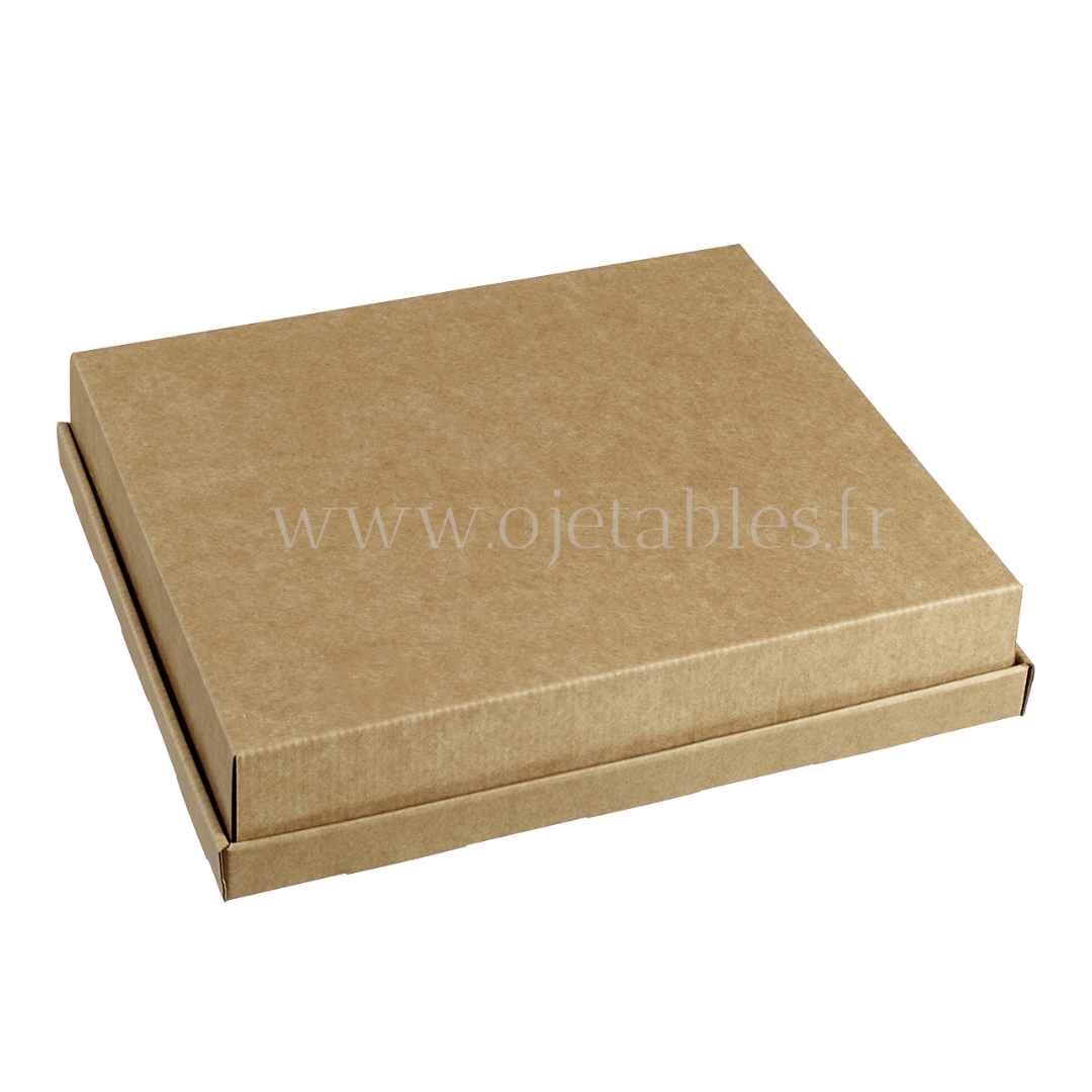 Plateau Repas Eco ravier bio 4 CUBIK blanc "AF" 