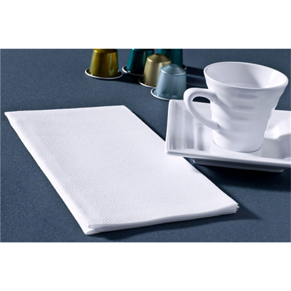 SERVIETTES PLIAGE 1/8  45 G/M2 40x40 CM BLANC AIRLAID (750 UNITÉ) - 