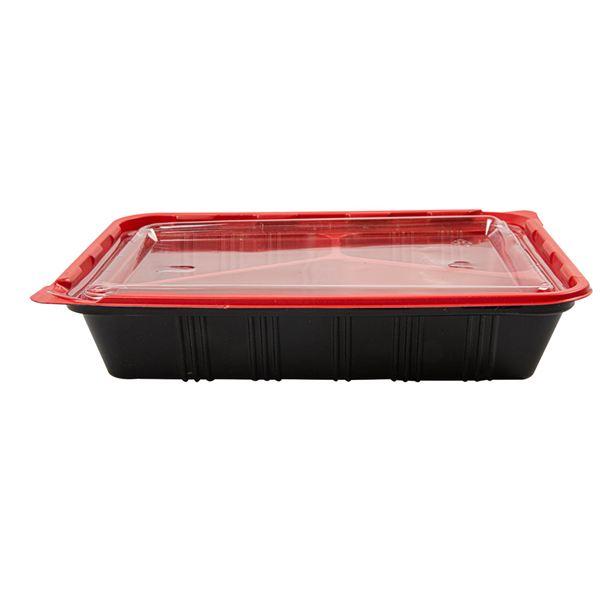 BARQUETTES MICRO-ONDABLE REPAS INDIVIDUEL  22,5x18x4,5 CM NOIR PP (400 UNITÉ) - Garcia de Pou