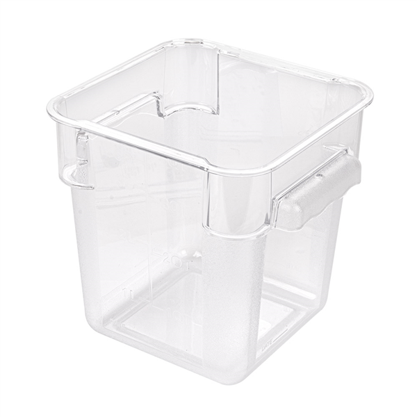 BAC ALIMENTAIRE 4 L 18x18x19 CM TRANSPARENT POLYCARBONATE (1 UNITÉ) - Garcia de Pou