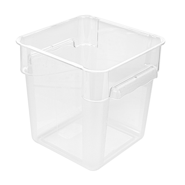 BAC ALIMENTAIRE 8 L 22,5x22,5x23 CM TRANSPARENT POLYCARBONATE (1 UNITÉ) - Garcia de Pou