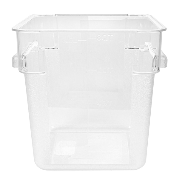 BAC ALIMENTAIRE 8 L 22,5x22,5x23 CM TRANSPARENT POLYCARBONATE (1 UNITÉ) - Garcia de Pou