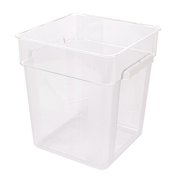 BAC ALIMENTAIRE 18 L 28,5x28,5x32 CM TRANSPARENT POLYCARBONATE (1 UNITÉ) - Garcia de Pou