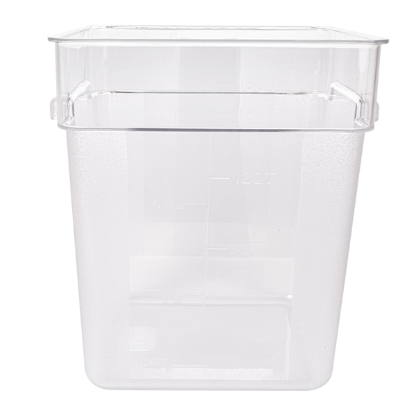 BAC ALIMENTAIRE 18 L 28,5x28,5x32 CM TRANSPARENT POLYCARBONATE (1 UNITÉ) - Garcia de Pou