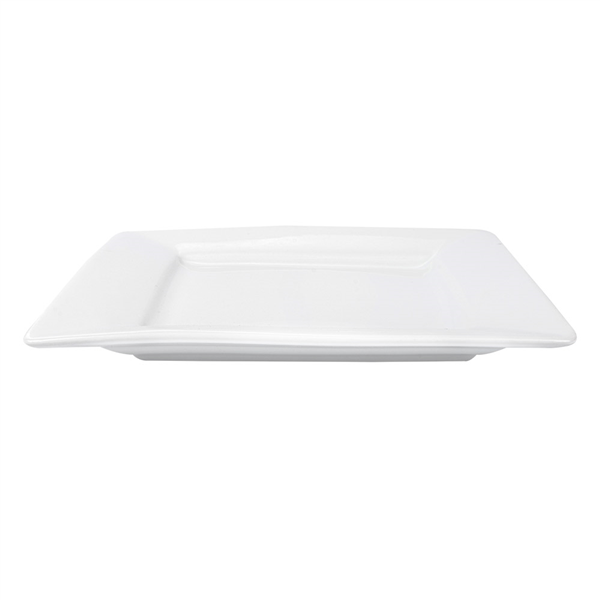 ASSIETTES CARRÉES  20x20 CM BLANC PORCELAINE (24 UNITÉ) - Garcia de Pou