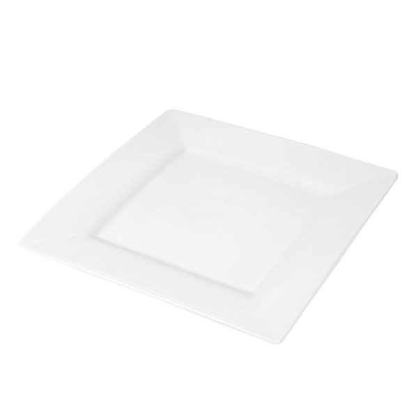 ASSIETTES CARRÉES  25x25 CM BLANC PORCELAINE (12 UNITÉ) - Garcia de Pou