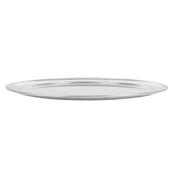 ASSIETTE À PIZZA PLATE  Ø 35 CM ARGENTE ALUMINIUM (1 UNITÉ) - Garcia de Pou