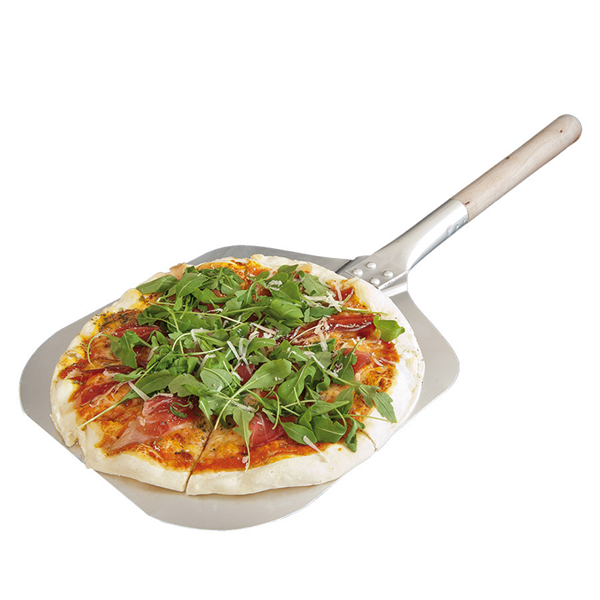 PELLE PIZZA BORDURES AIGUISÉES  30,5x35,6x69 CM ARGENTE ALUMINIUM (1 UNITÉ) - Garcia de Pou