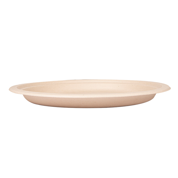 ASSIETTES "BIONIC"  Ø 30x2,5 CM NATUREL BAGASSE (200 UNITÉ) - Garcia de Pou