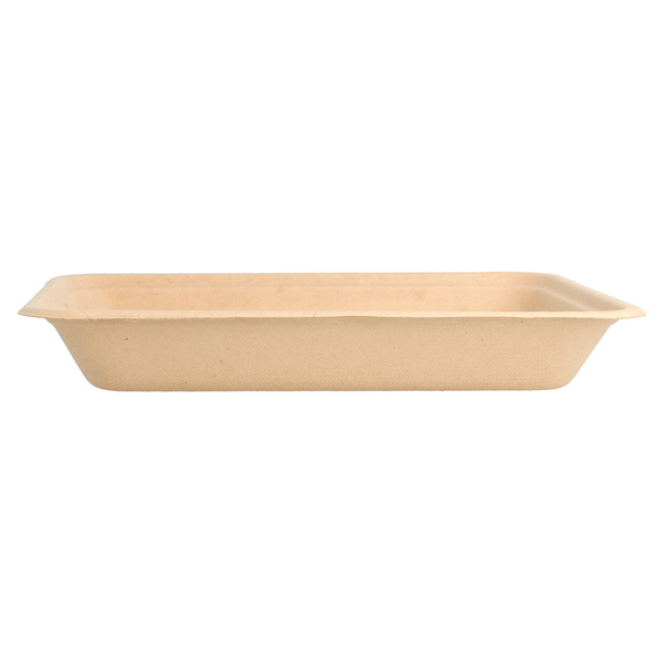 BARQUETTES "BIONIC" 350 ML 19,6x14,7x2,7 CM NATUREL BAGASSE (1000 UNITÉ) - Garcia de Pou