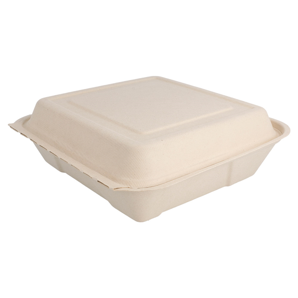 COQUILLES "L" "BIONIC"  22,5x22,5x7,5 CM NATUREL BAGASSE (200 UNITÉ) - Garcia de Pou