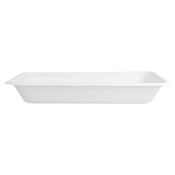 BARQUETTES "BIONIC" 350 ML 19,6x14,7x2,7 CM BLANC BAGASSE (1000 UNITÉ) - Garcia de Pou