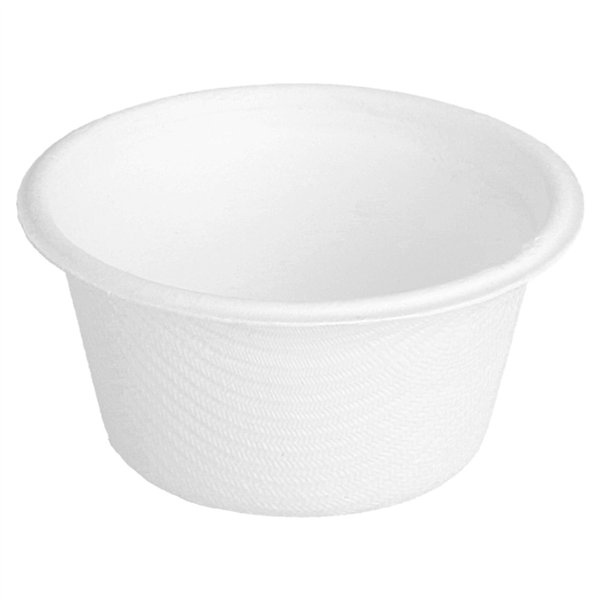 POTS "BIONIC" 55 ML Ø 6x3 CM BLANC BAGASSE (1000 UNITÉ) - Garcia de Pou