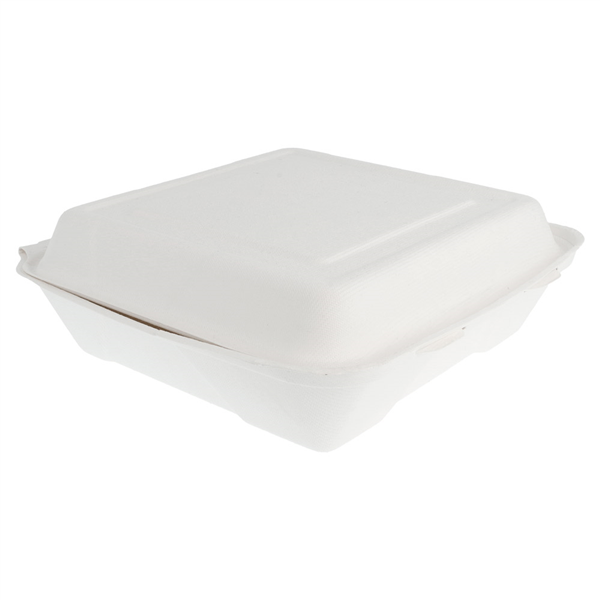 COQUILLES "L" "BIONIC"  22,5x22,5x7,5 CM BLANC BAGASSE (200 UNITÉ) - Garcia de Pou