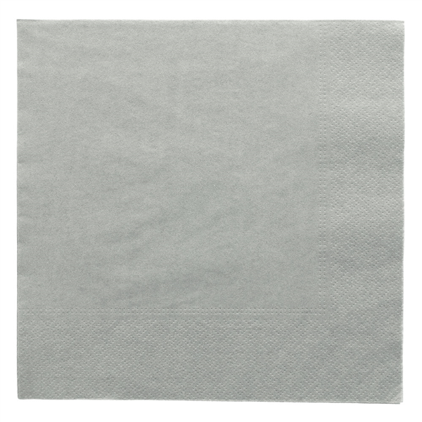 SERVIETTES ECOLABEL 2 PLIS  18 G/M2 39x39 CM GRIS OUATE (1600 UNITÉ) - Garcia de Pou