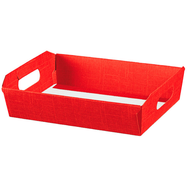 30 U. CORBEILLES  40x30x12 CM ROUGE CARTON (30 UNITÉ) - Garcia de Pou