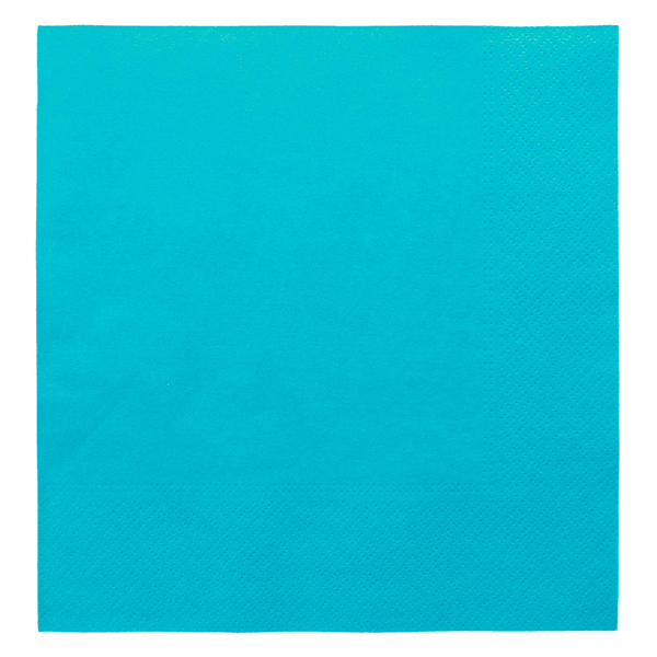 SERVIETTES ECOLABEL 2 PLIS  18 G/M2 39x39 CM BLEU TURQUOISE OUATE (1600 UNITÉ) - Garcia de Pou